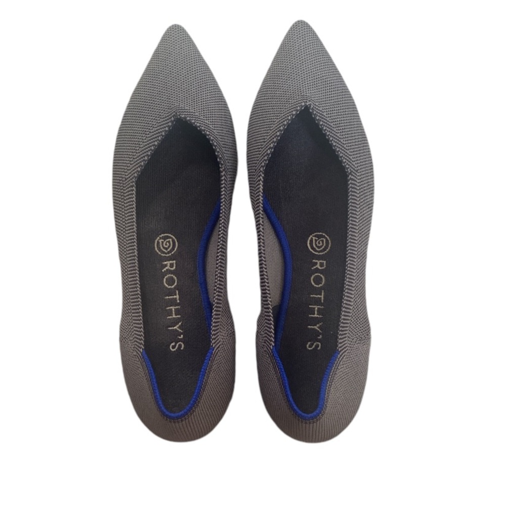 Rothy's Gray and Blue Women's Flats EUC